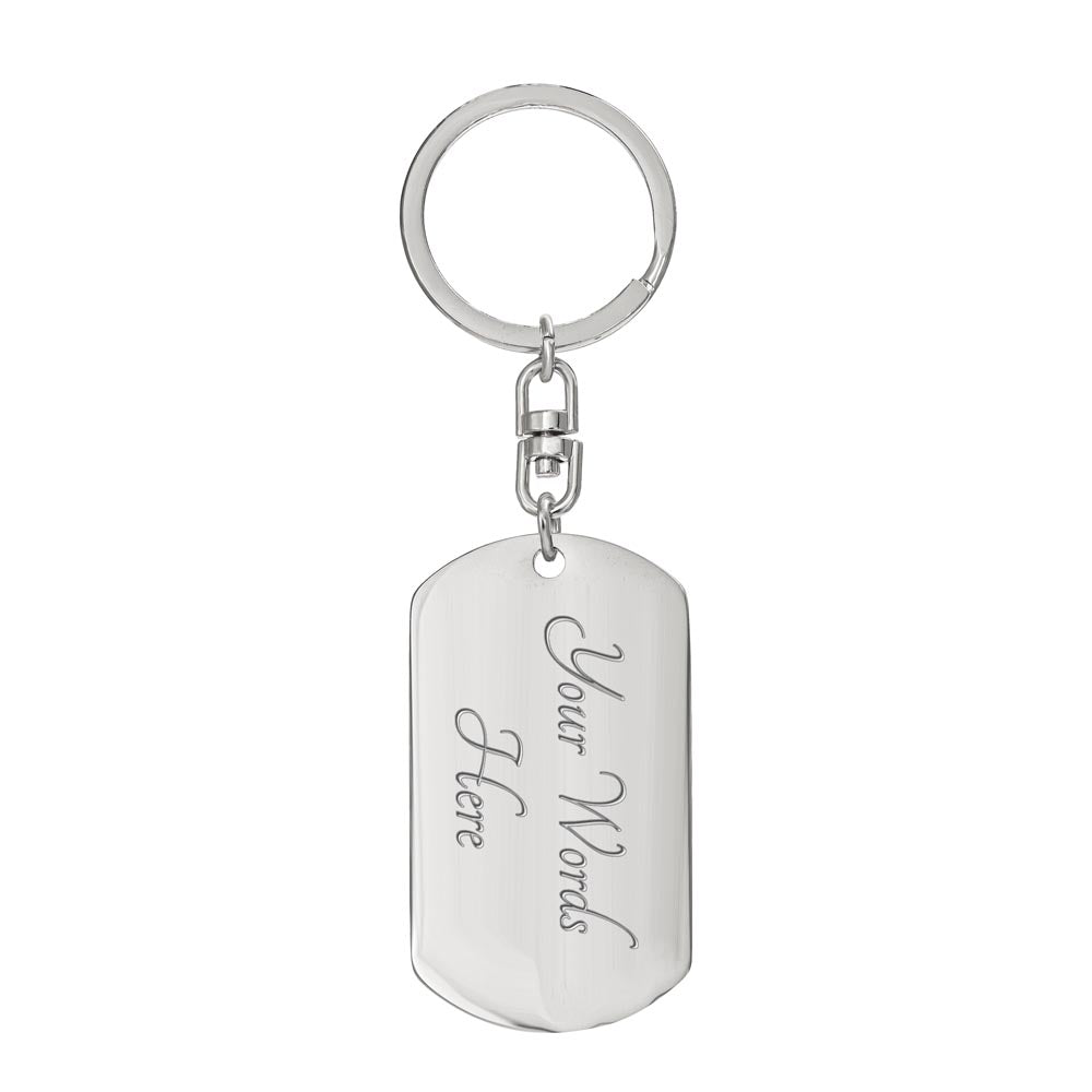 FAVOR Dog Tag with Swivel Keychain