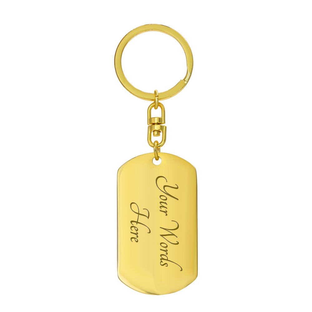 FAVOR Dog Tag with Swivel Keychain