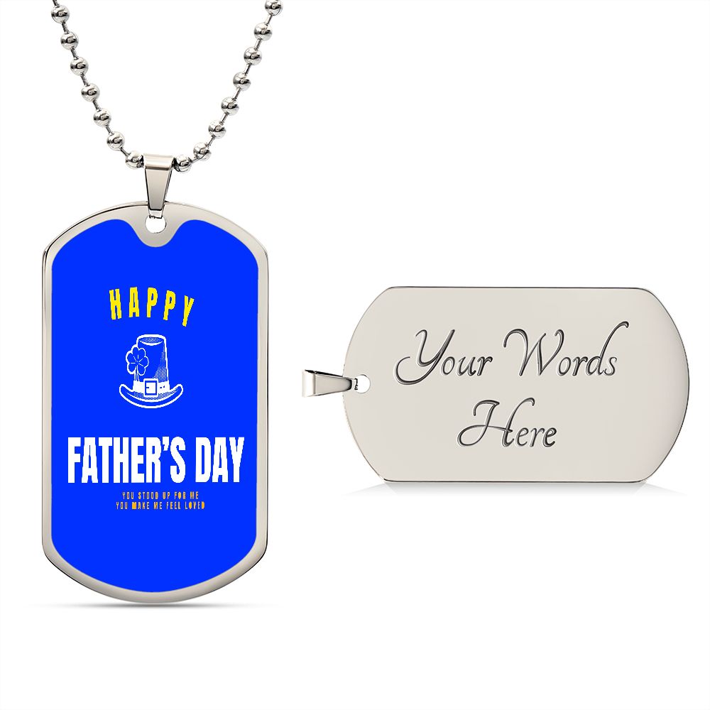 Happy Father's Day Military Chain