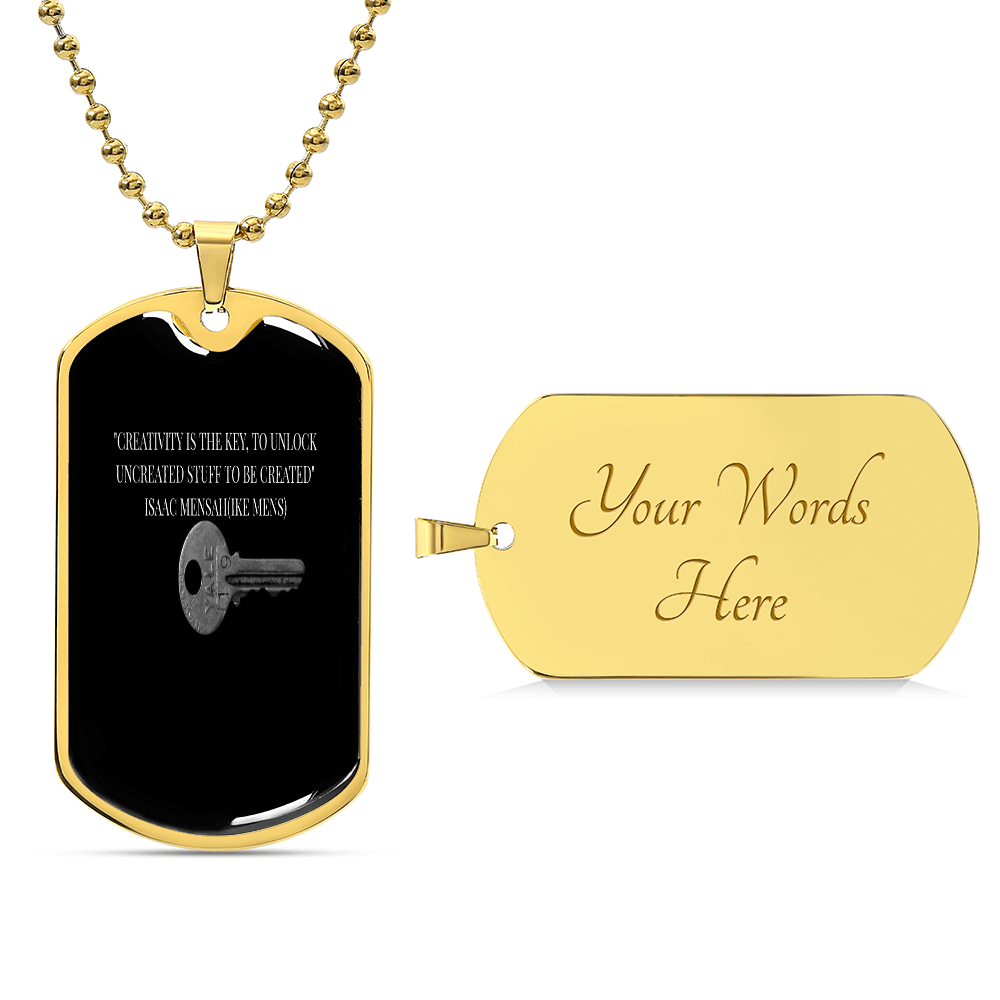 IKE MENS QUOTE MILITARY CHAIN