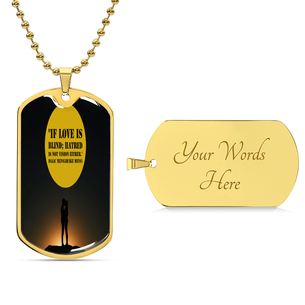 IKE MENS QUOTE MILITARY CHAIN