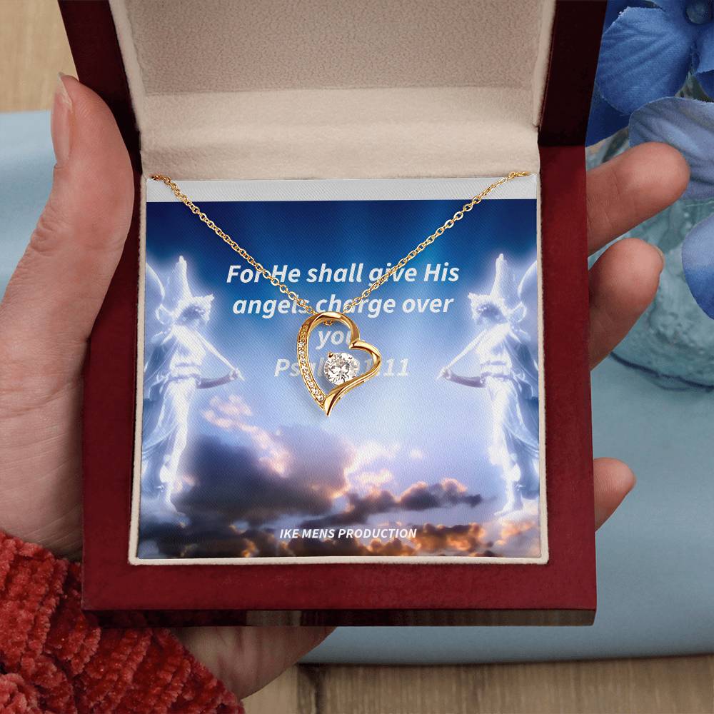 Psalm 91:11 Forever Love Necklace
