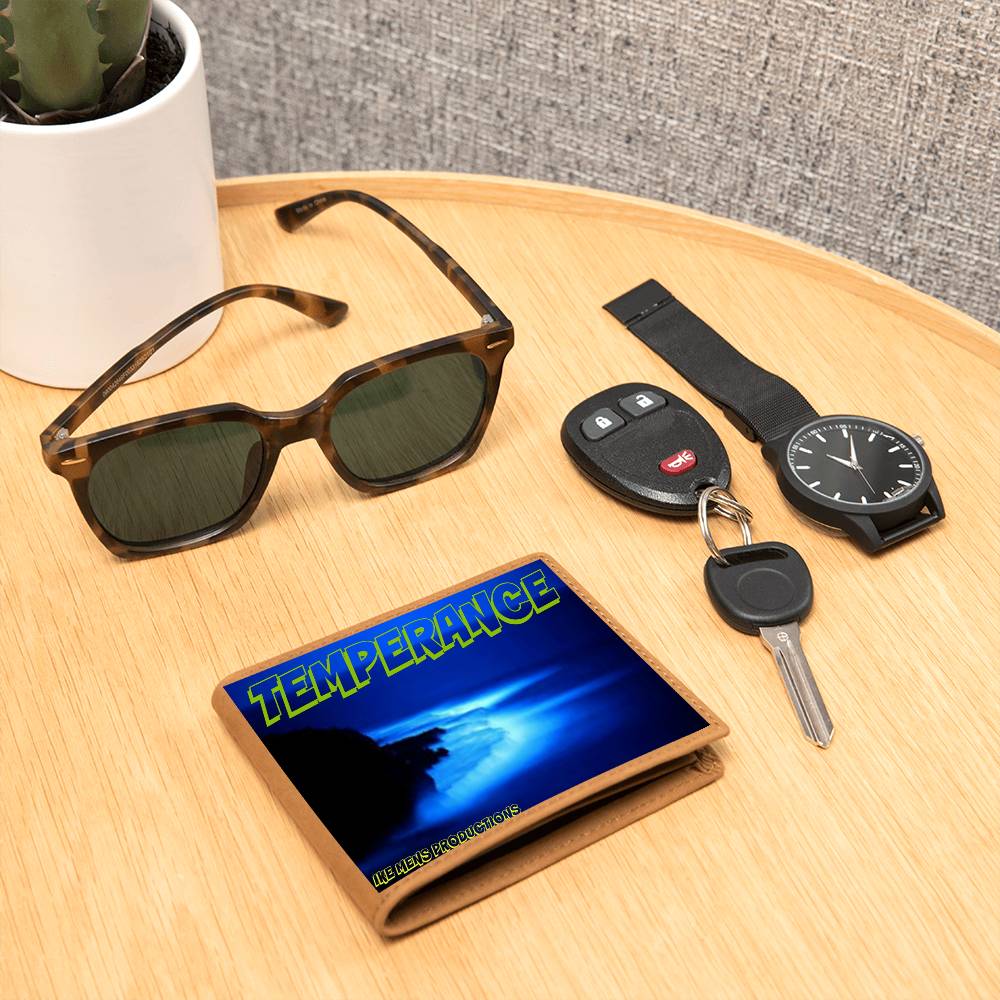 TEMPERANCE GRAPHIC LEATHER WALLET