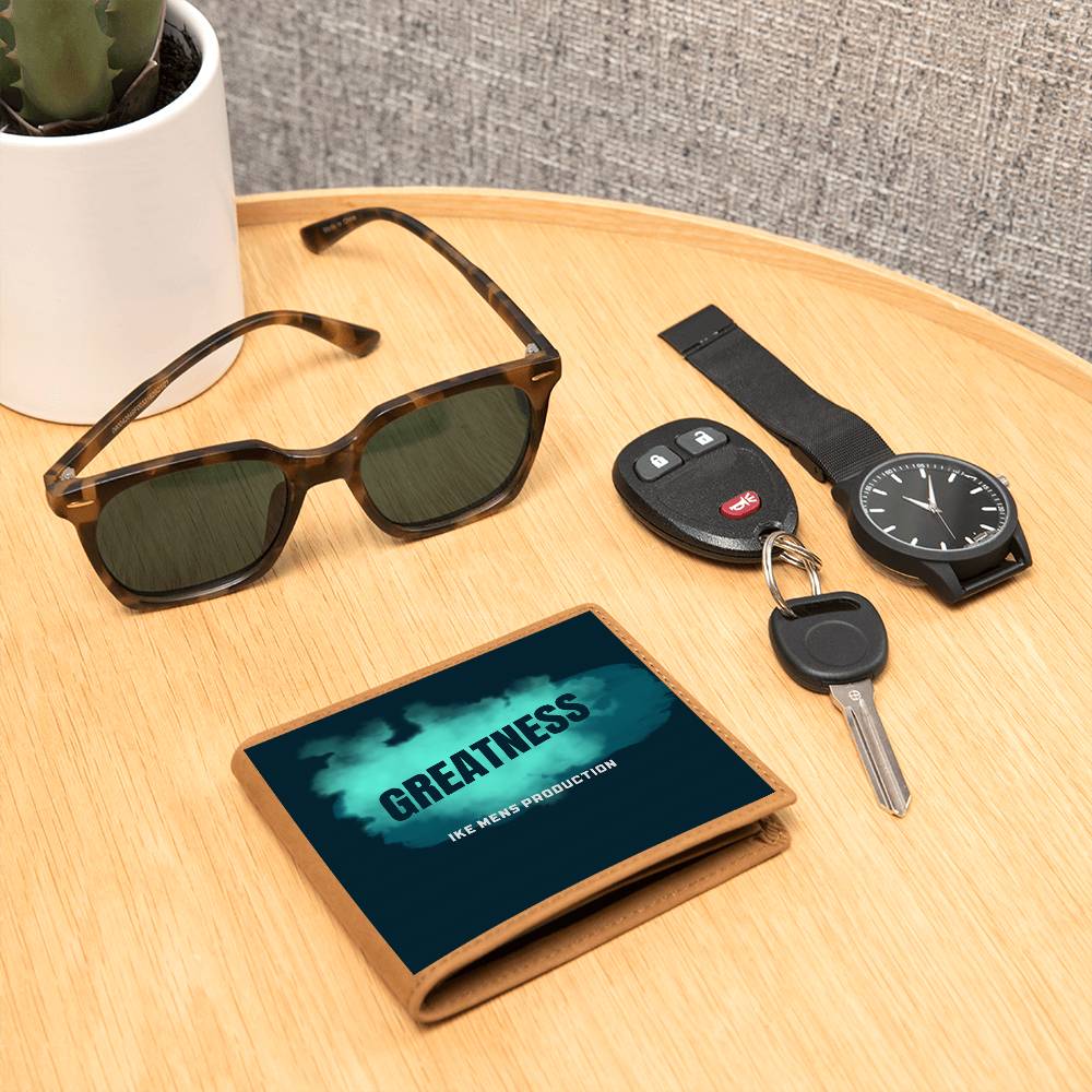 GREATNESS GRAPHIC LEATHER WALLET