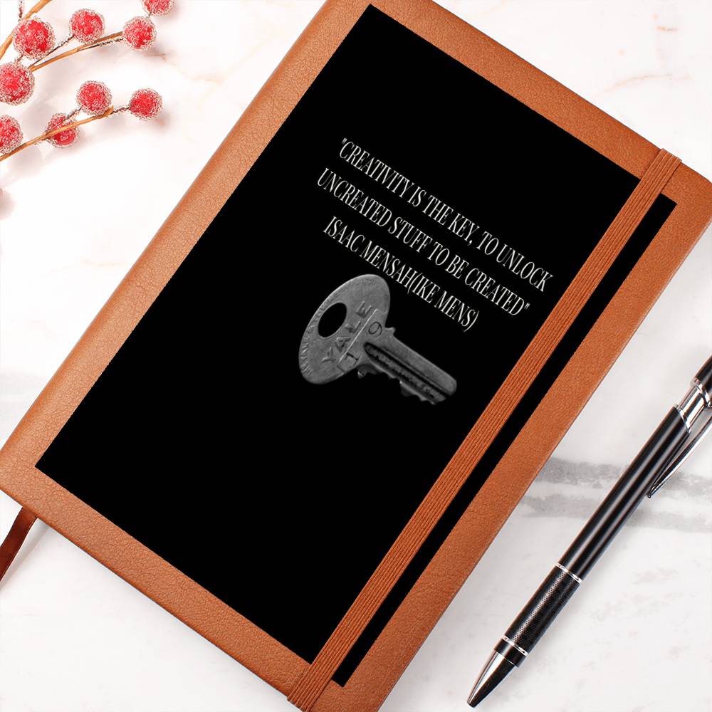 IKE MENS QUOTE GRAPHIC LEATHER JOURNAL