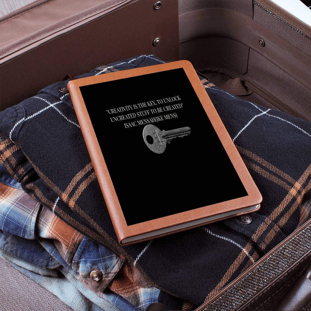 IKE MENS QUOTE GRAPHIC LEATHER JOURNAL