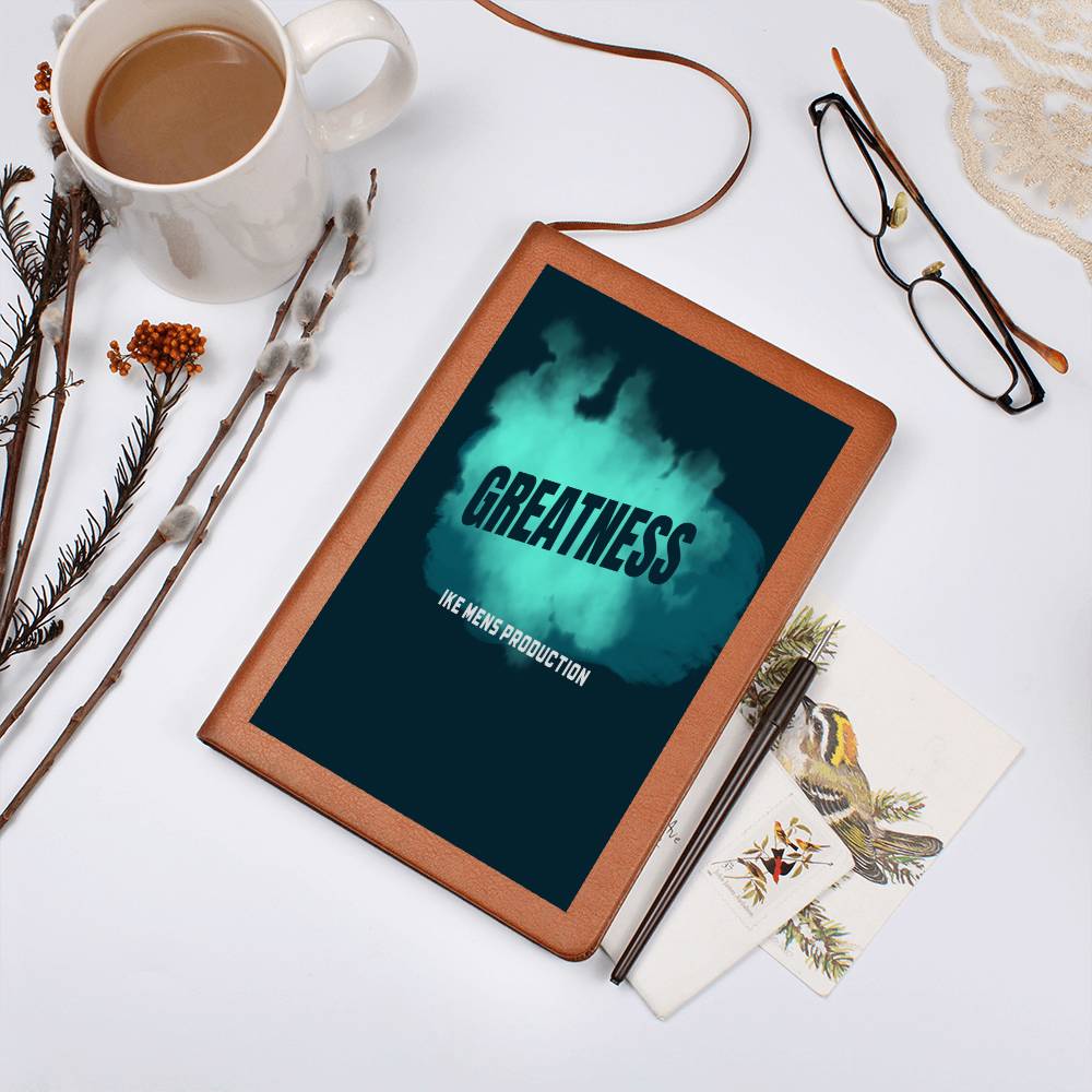 GREATNESS GRAPHIC LEATHER JOURNAL