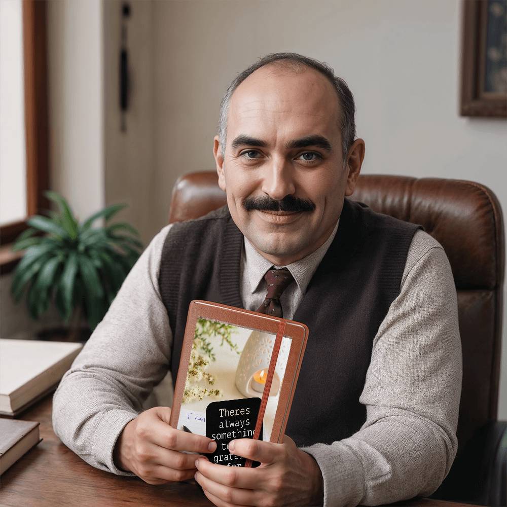 GRATEFULNESS GRAPHIC LEATHER JOURNAL