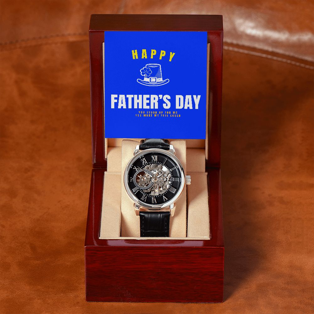 Happy Father's DAY Men's Openwork Watch