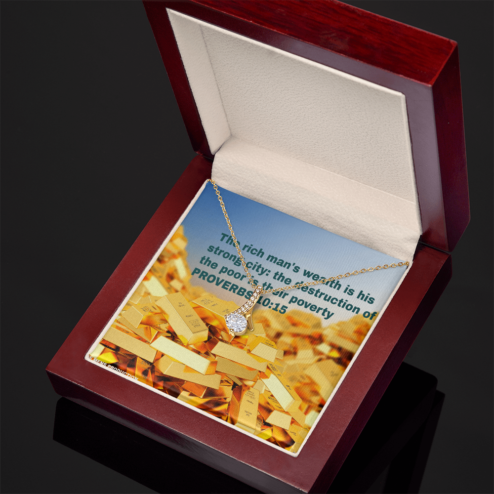 THE RICH MAN'S WEALTH Alluring Beauty Necklace (Yellow & White Gold Variants)