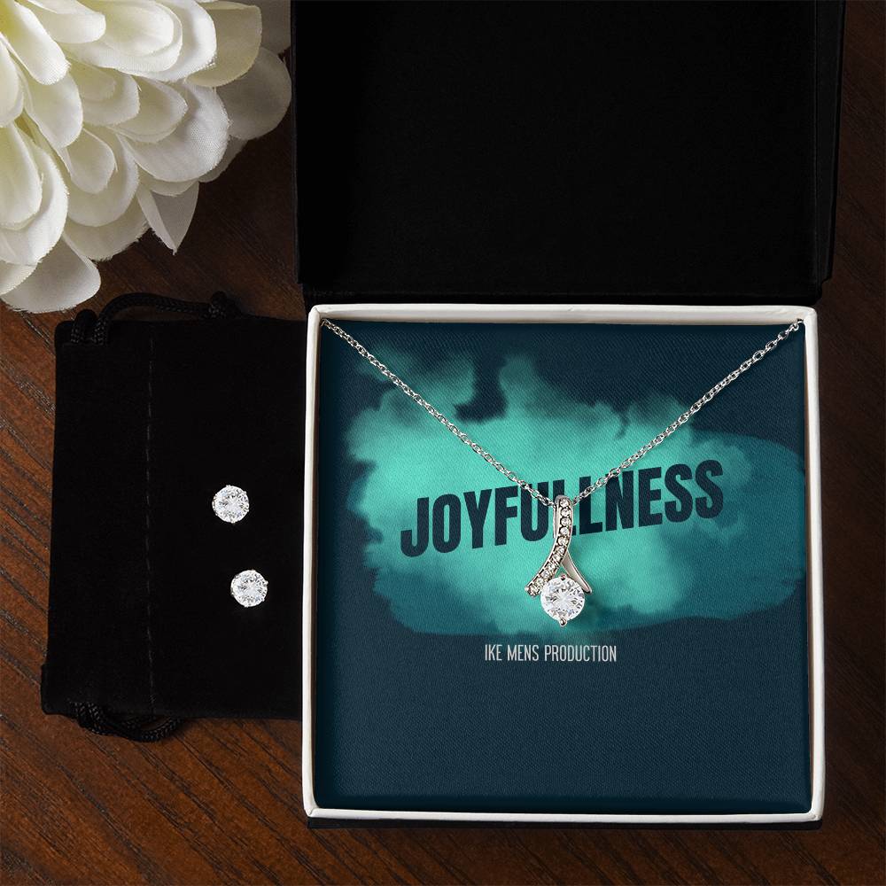 JOYFULLNESS Alluring Beauty + Clear CZ Earrings