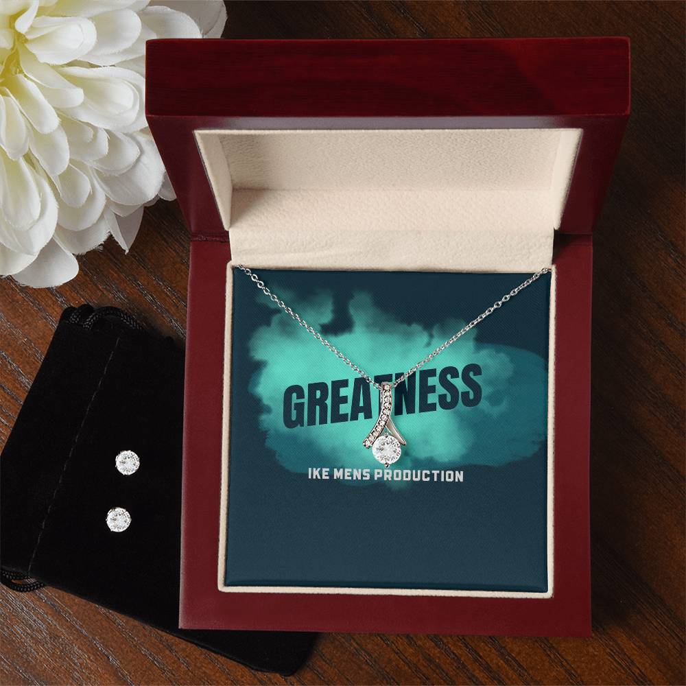 GREATNESS Alluring Beauty + Clear CZ Earrings