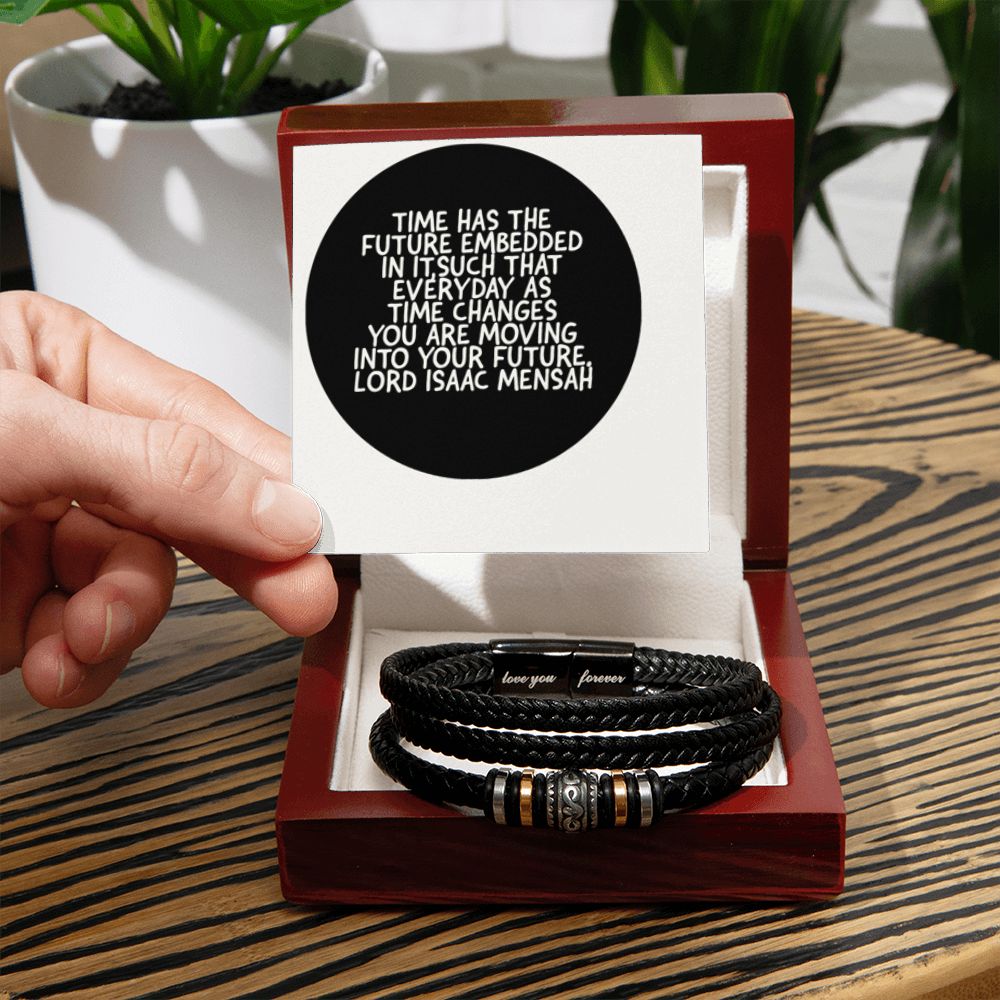 Love You Forever Bracelet with IKE MENS Quote