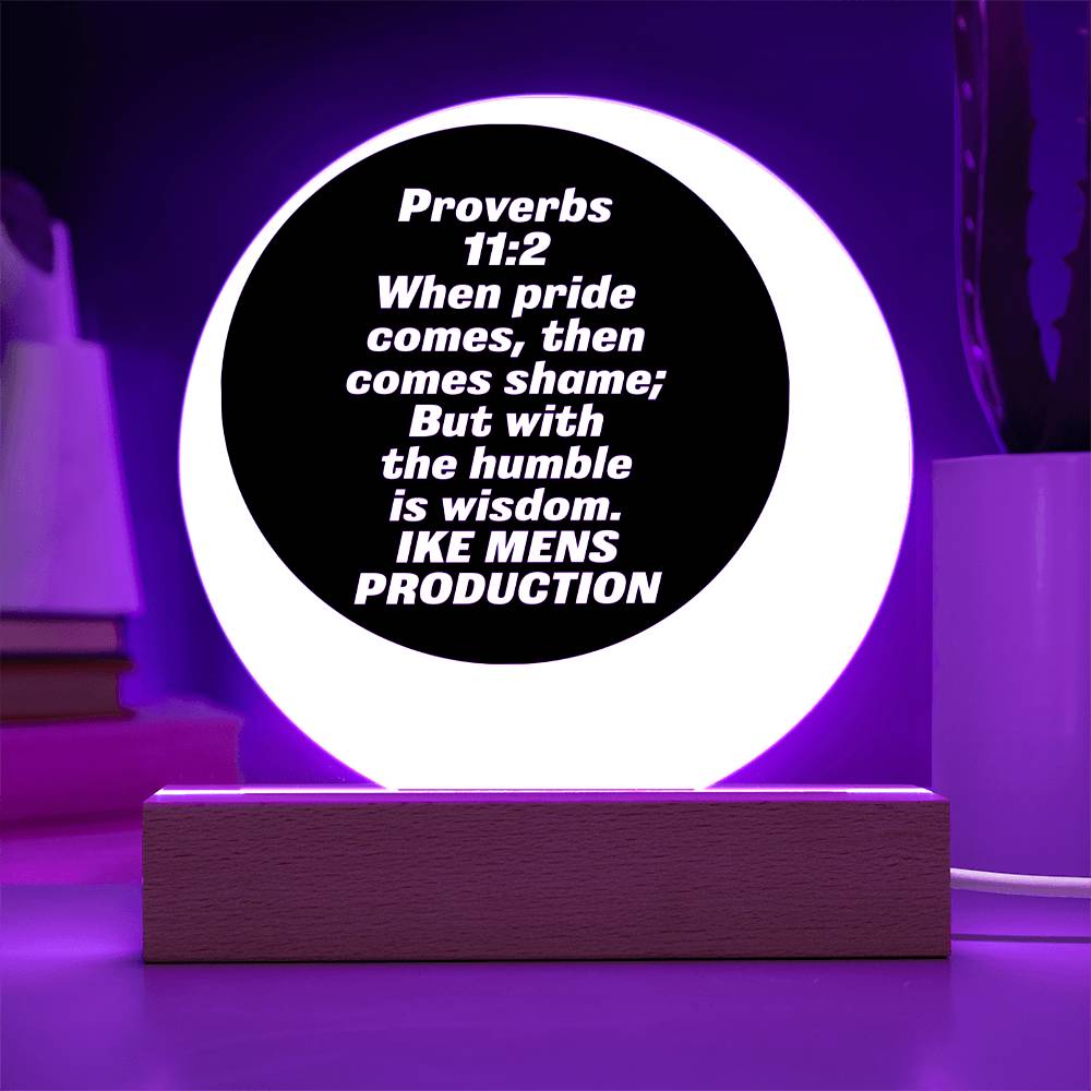 Proverbs Acrylic Circle Plaque