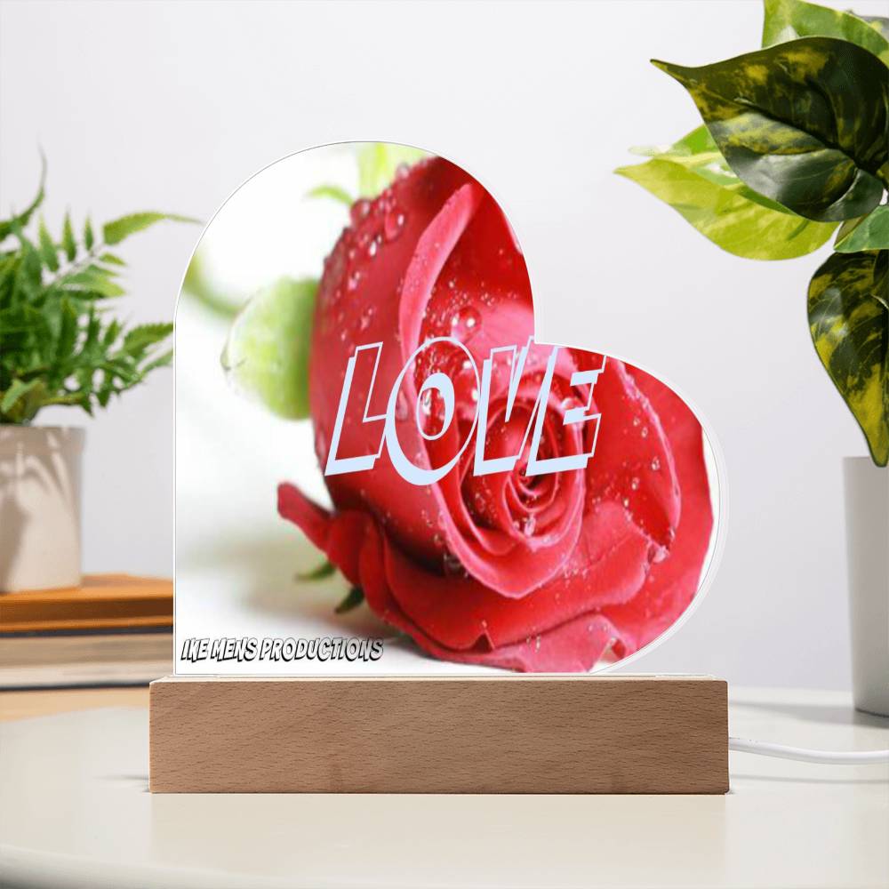 WITH LOVE Acrylic Circle Plaque