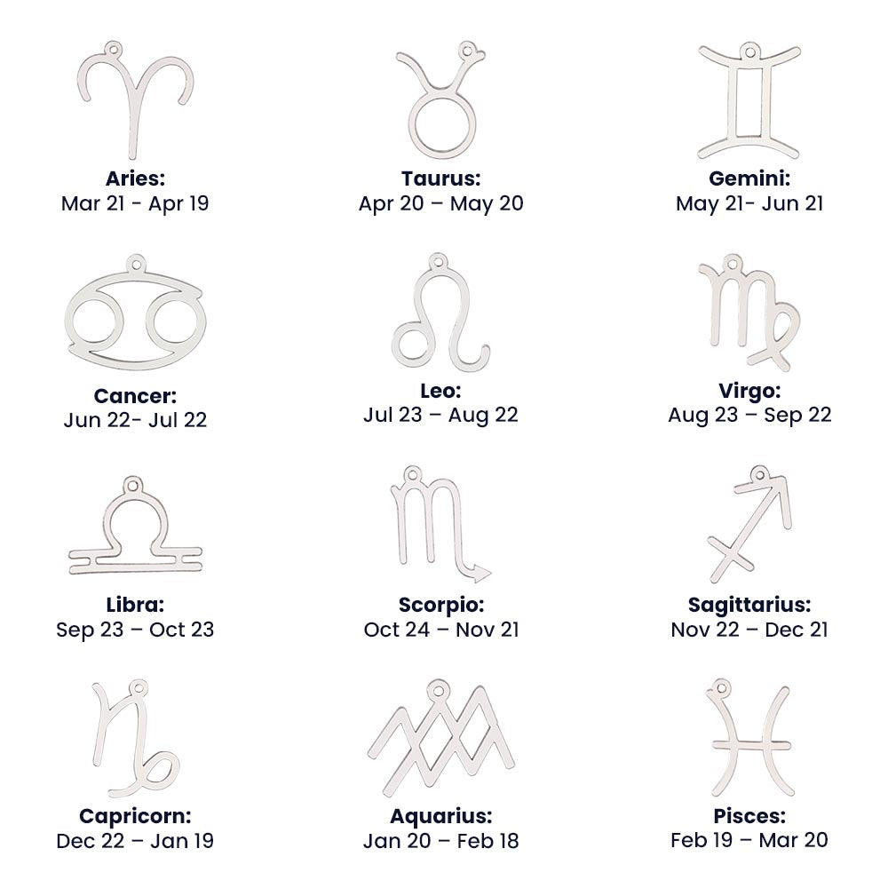 I LOVE YOU ZODIAC SYMPBOL NECKLACE