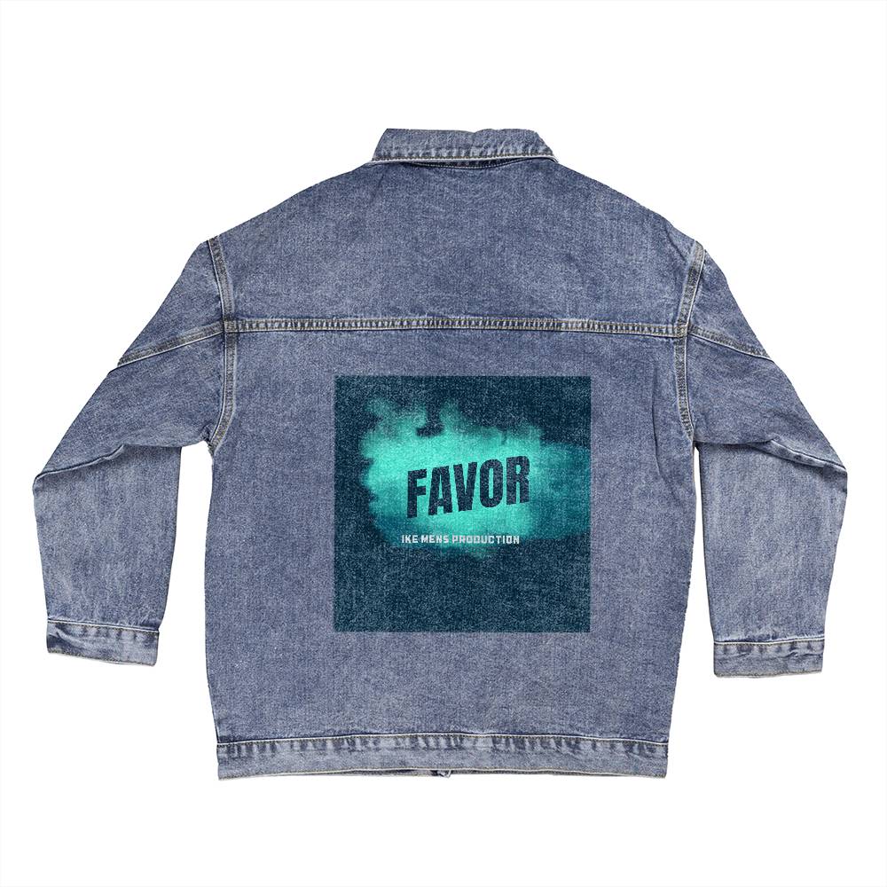 FAVOR Oversized Women's DTG Denim Jacket