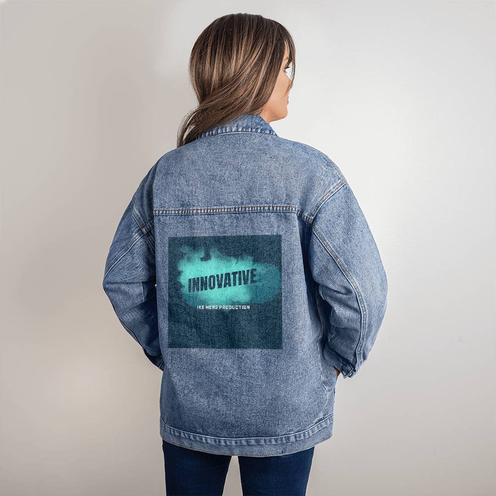 INNOVATIVE Oversized Women's DTG Denim Jacket