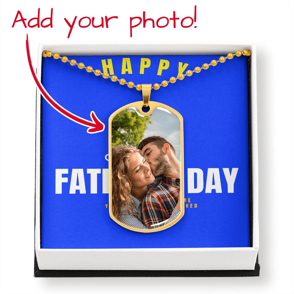 HAPPY FATHER'S DAY MILITARY CHAIN