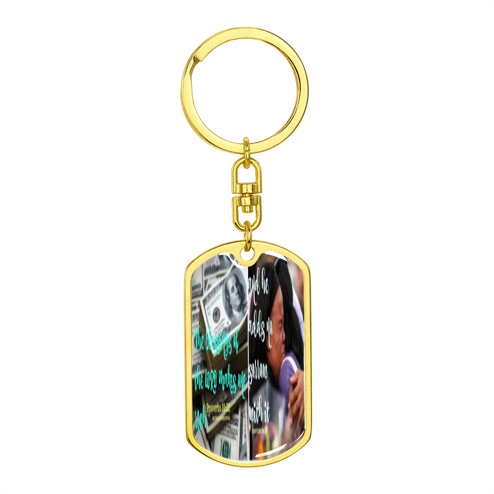 IKE MENS SCRIPTURE COLLAGE KEYCHAIN