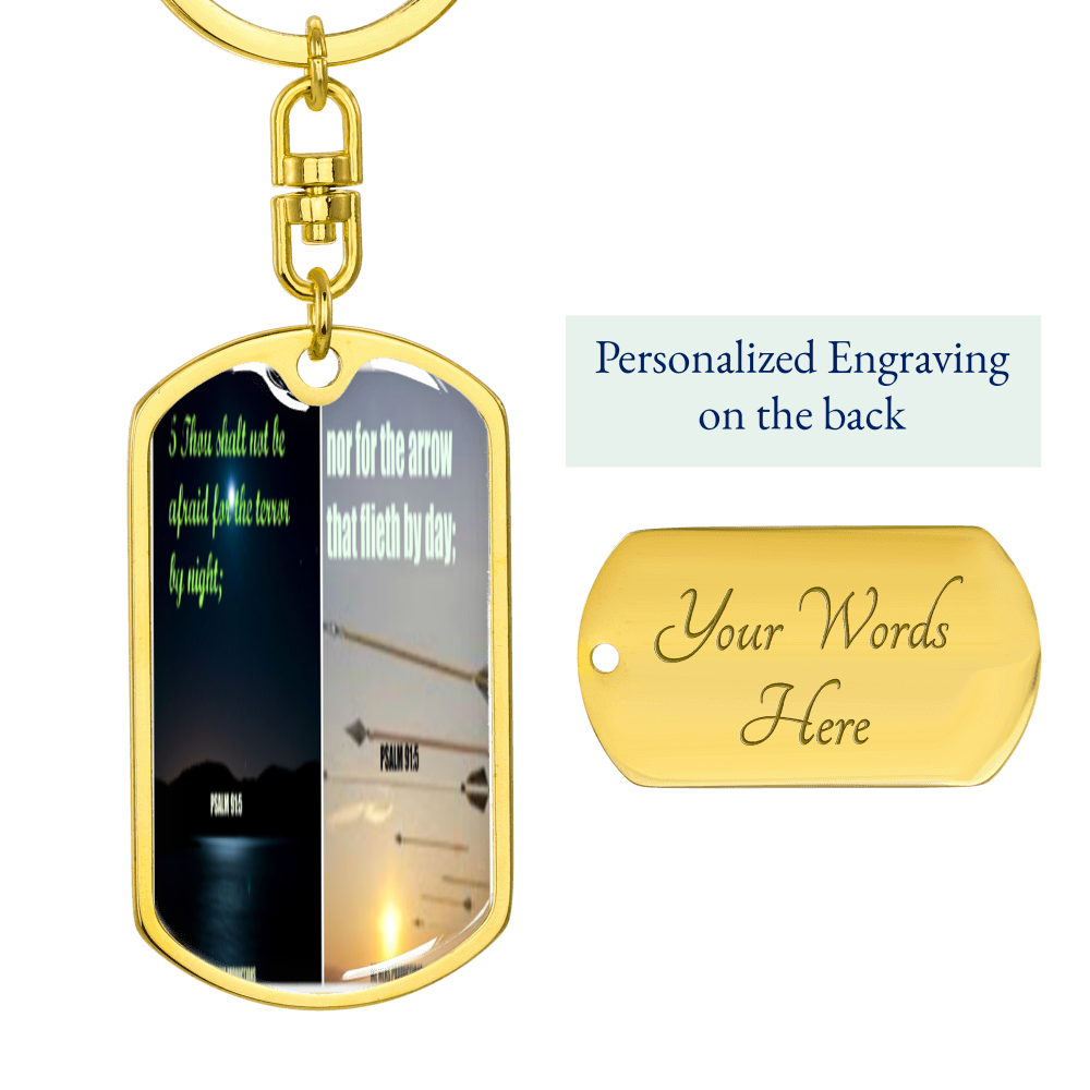 IKE MENS SCRIPTURE COLLAGE KEYCHAIN