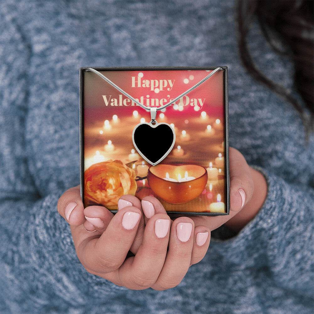HAPPY VALENTINE'S DAY HEART NECKLACE