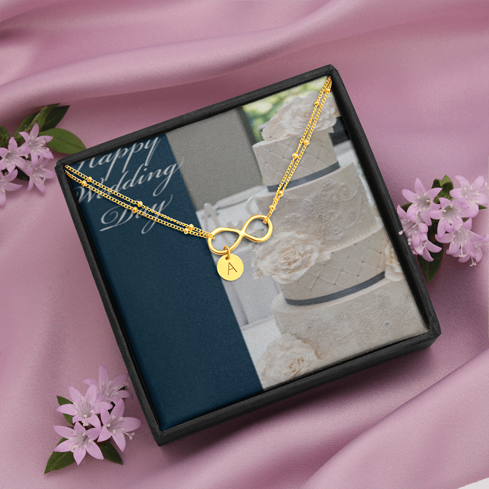 Happy Wedding Day INFINITY BRACELET Gold