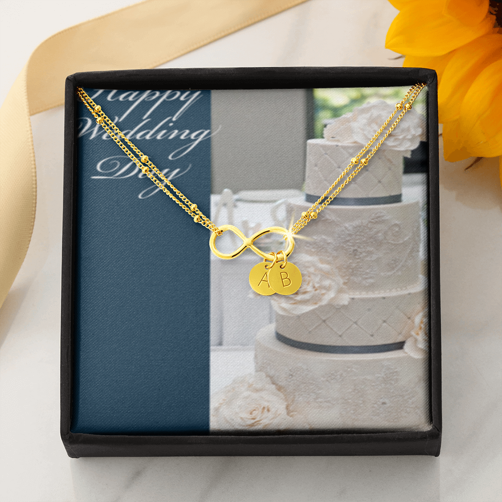 Happy Wedding Day INFINITY BRACELET Gold