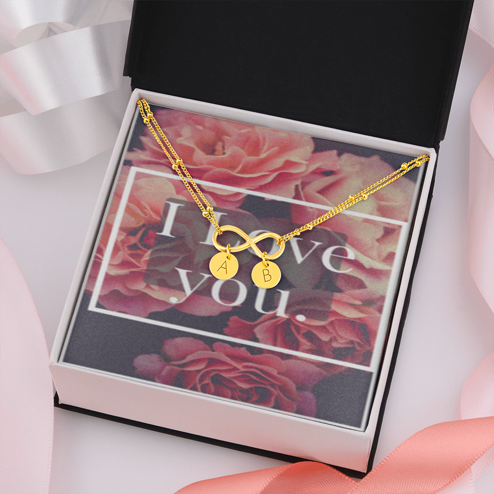 I LOVE YOU INFINITY BRACELET GOLD