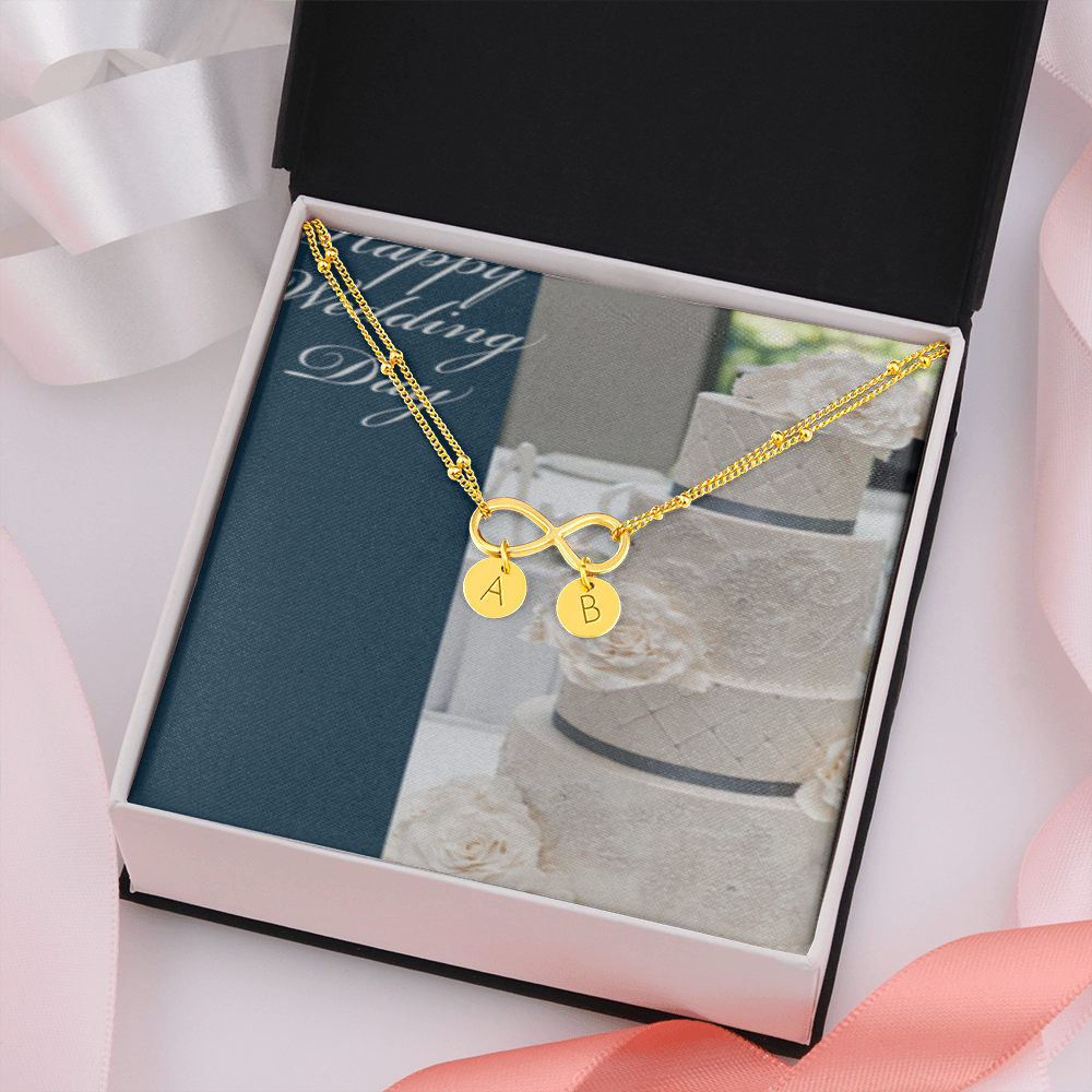 Happy Wedding Day INFINITY BRACELET Gold