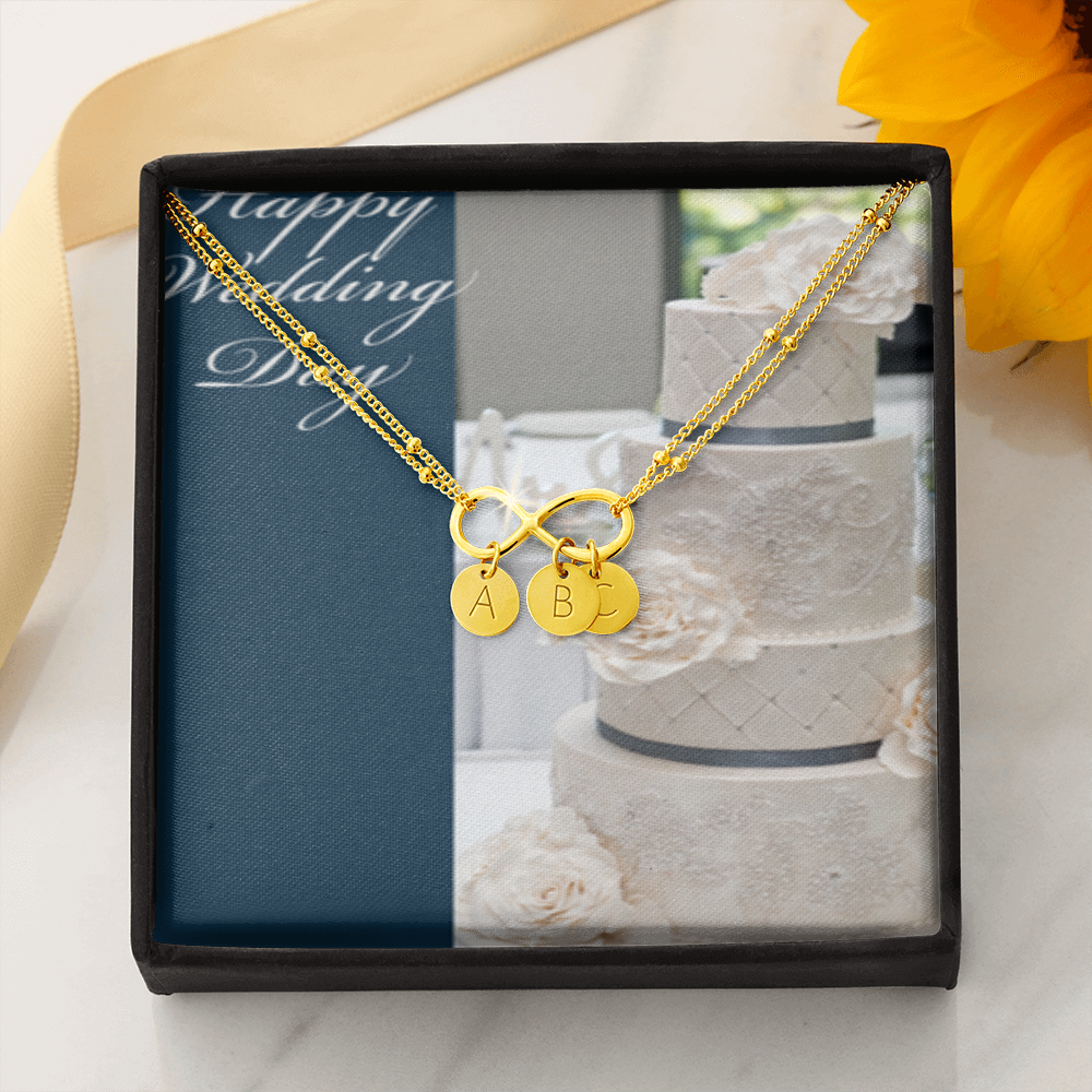 Happy Wedding Day INFINITY BRACELET Gold