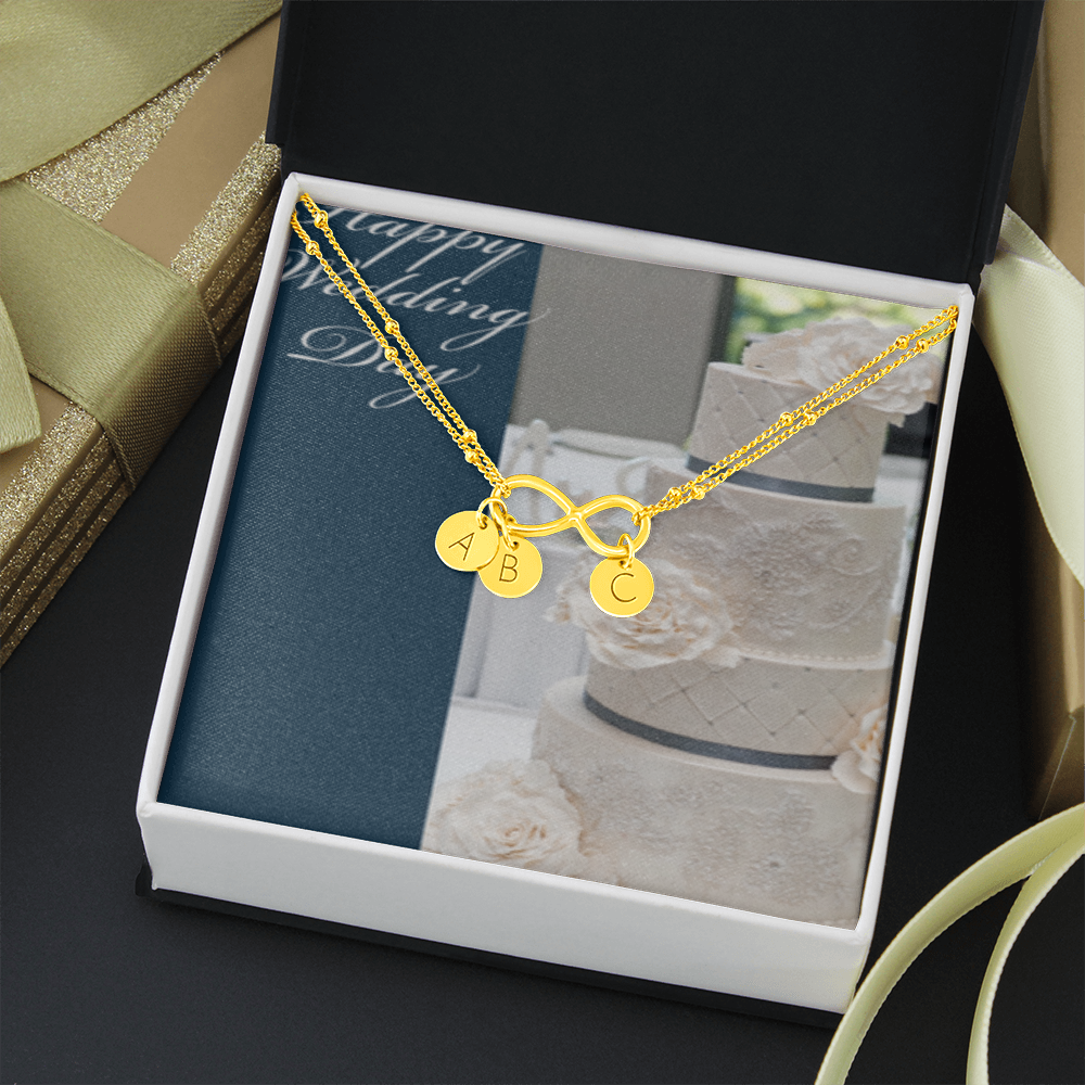 Happy Wedding Day INFINITY BRACELET Gold
