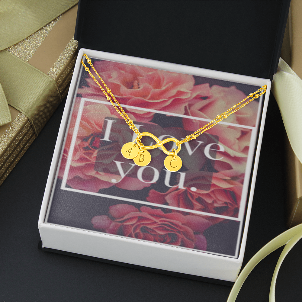 I LOVE YOU INFINITY BRACELET GOLD