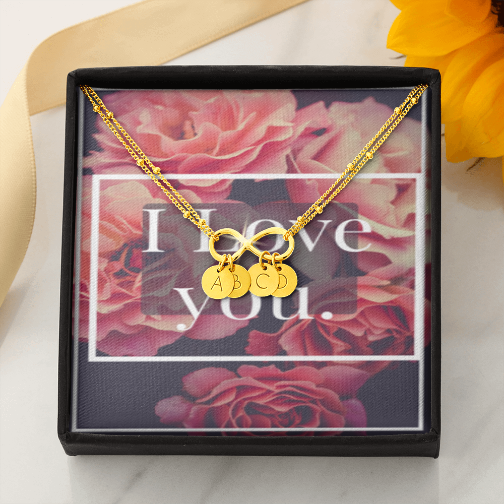 I LOVE YOU INFINITY BRACELET GOLD