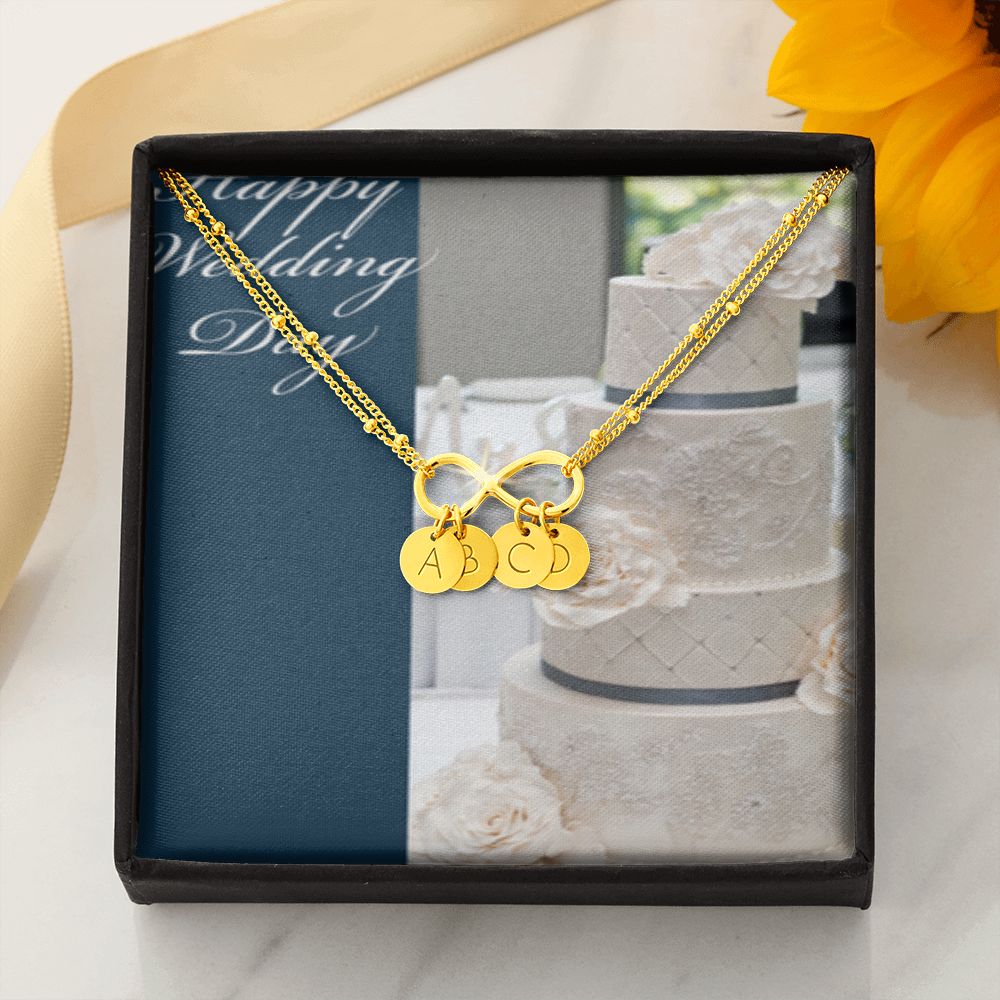 Happy Wedding Day INFINITY BRACELET Gold