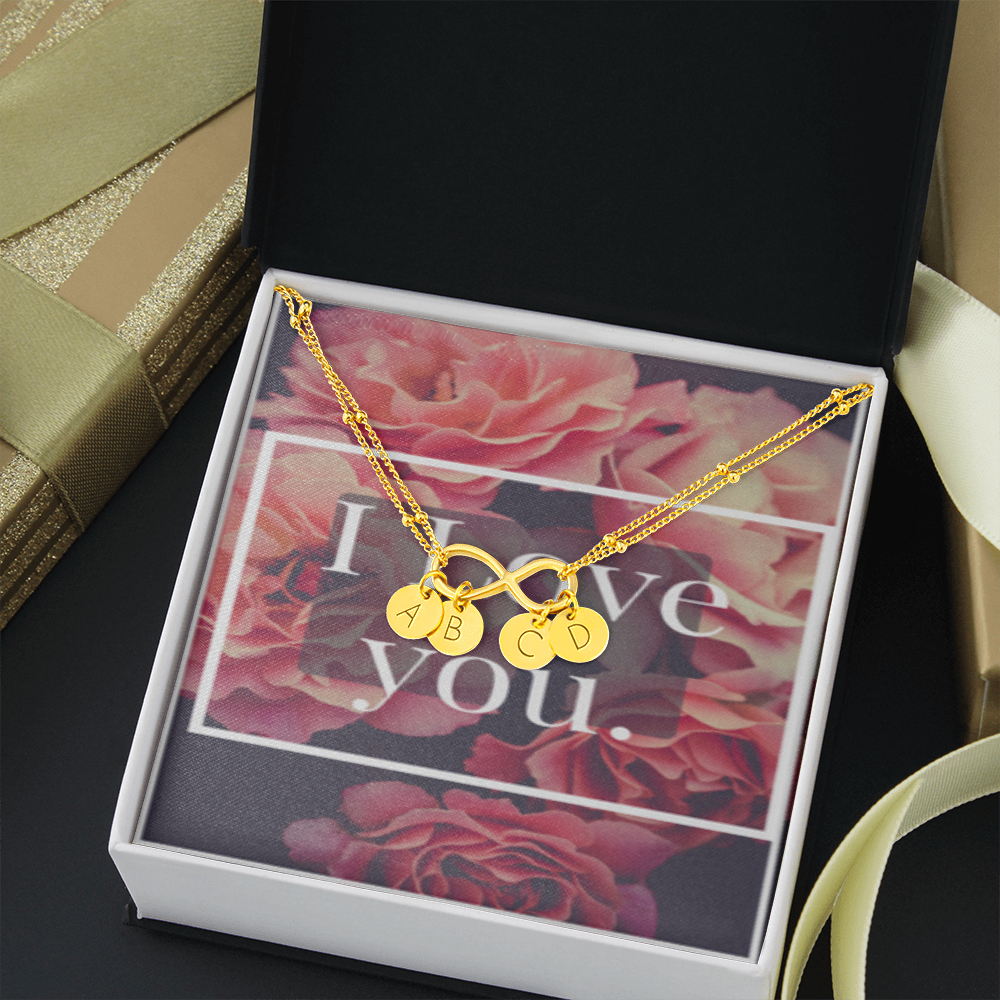 I LOVE YOU INFINITY BRACELET GOLD