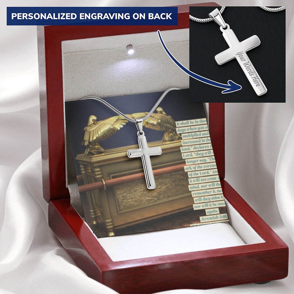 CROSS NECKLACE WITH ARK OF THE COVENANT