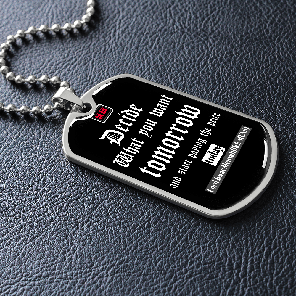 IKE MENS Quote Military Chain