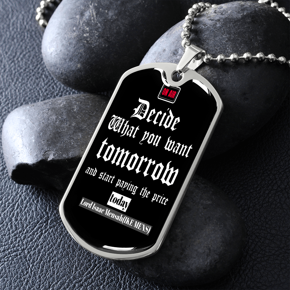 IKE MENS Quote Military Chain