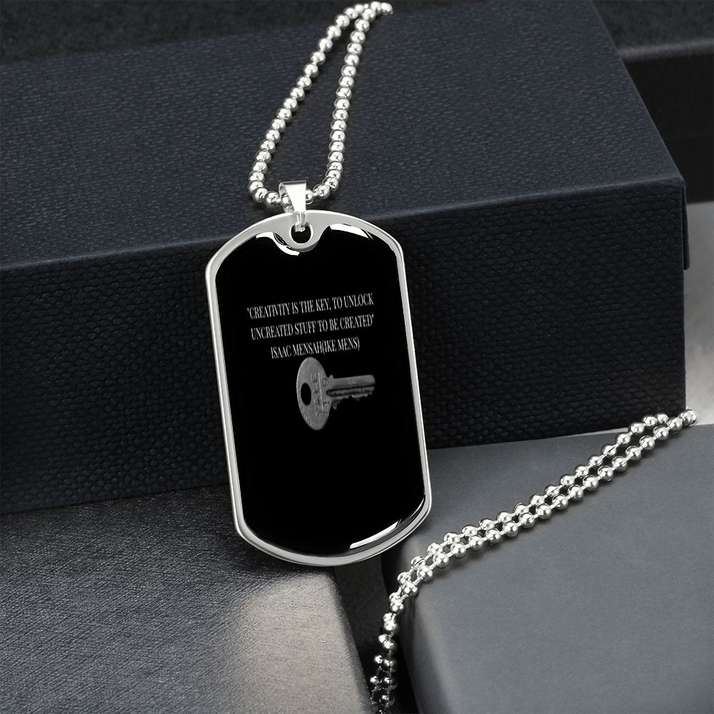 IKE MENS QUOTE MILITARY CHAIN