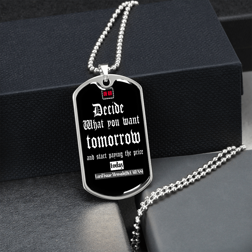 IKE MENS Quote Military Chain