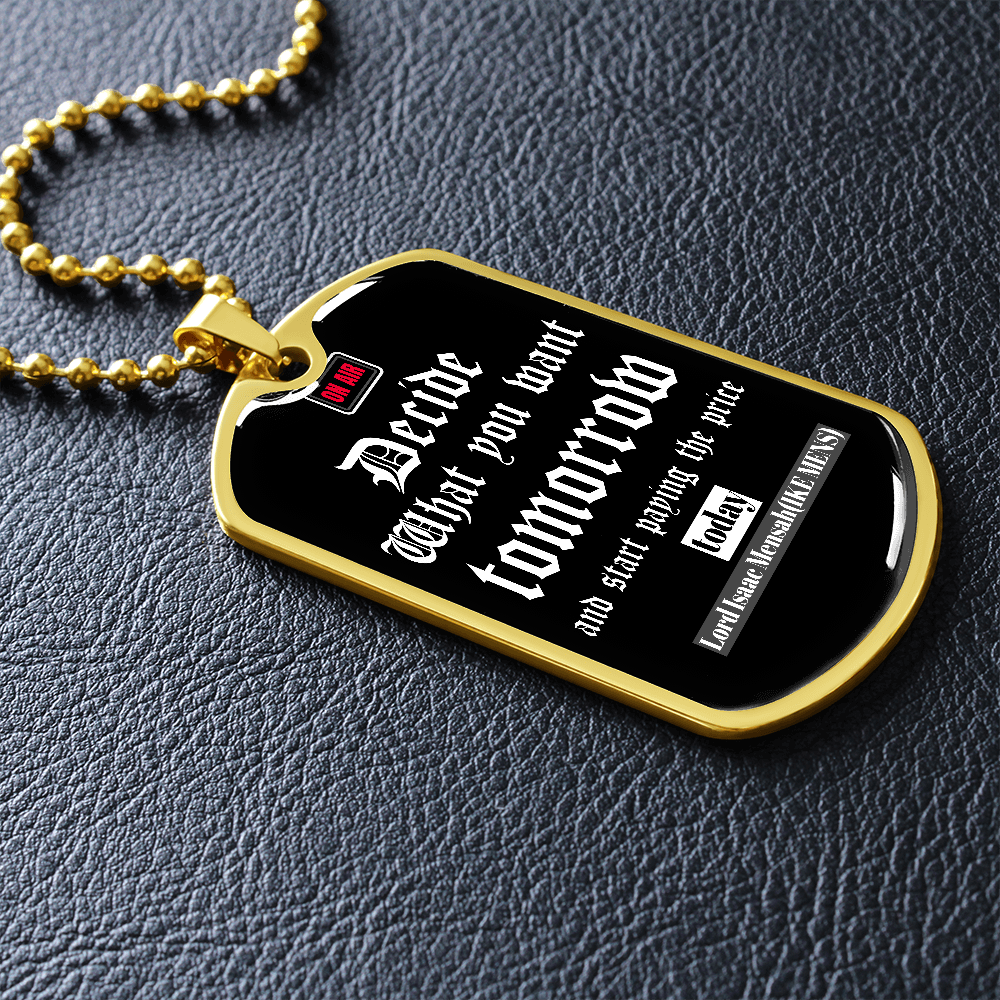 IKE MENS Quote Military Chain
