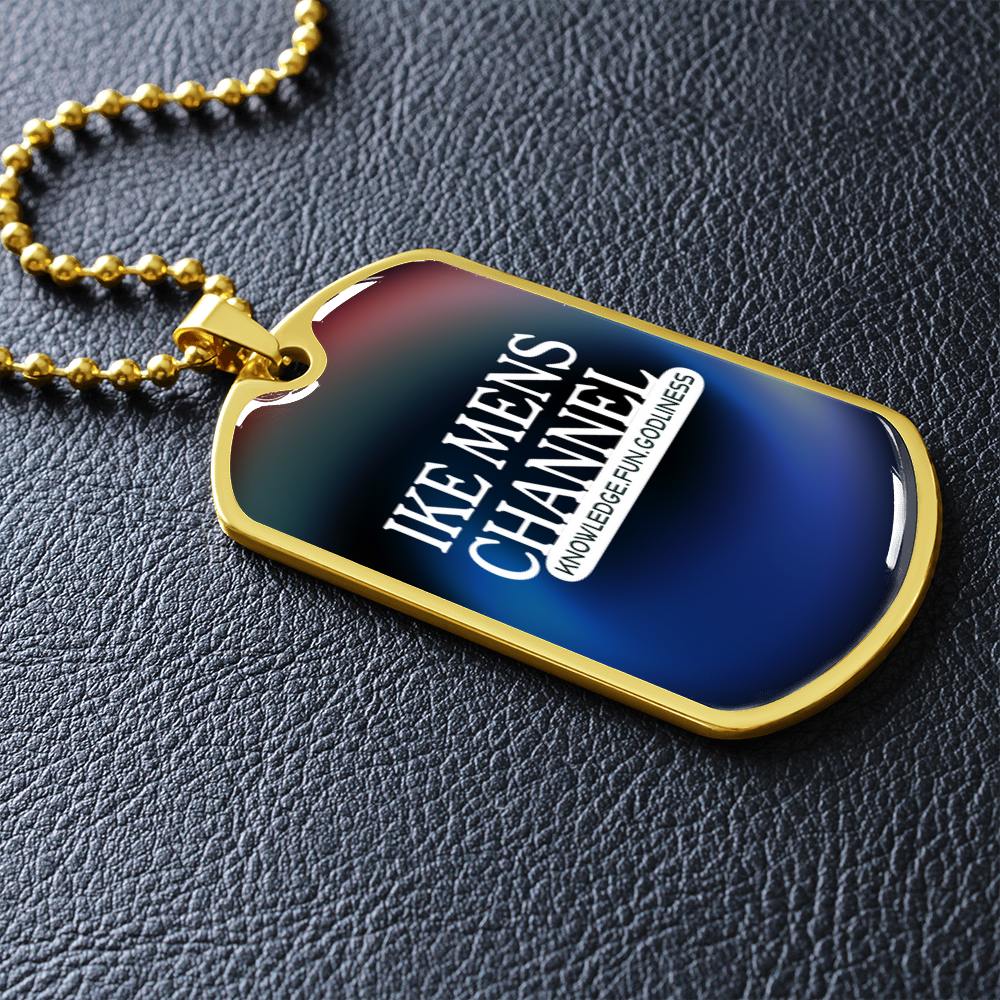 IKE MENS CHANNEL Military Necklace