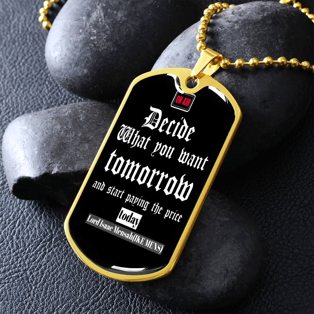 IKE MENS Quote Military Chain
