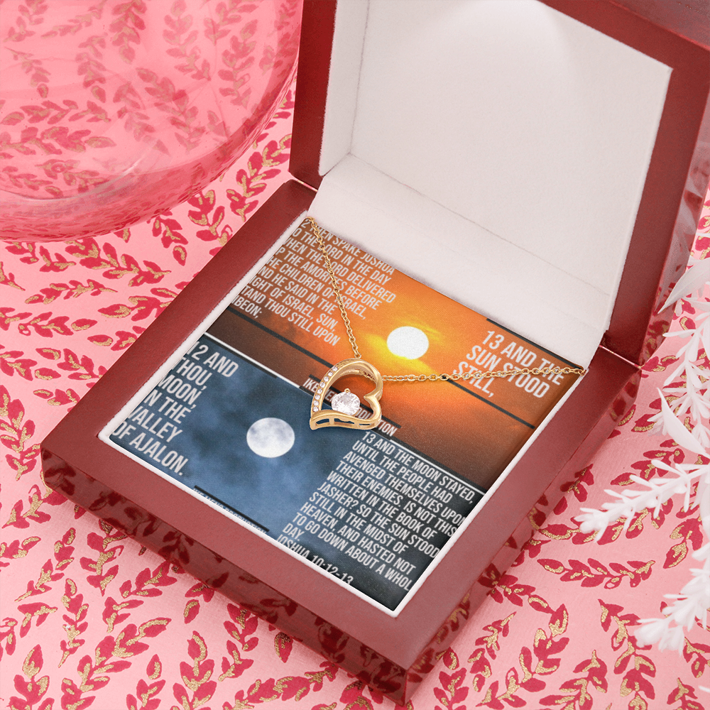 FOREVER LOVE NECKLACE IN SCRIPTURE COLLAGE