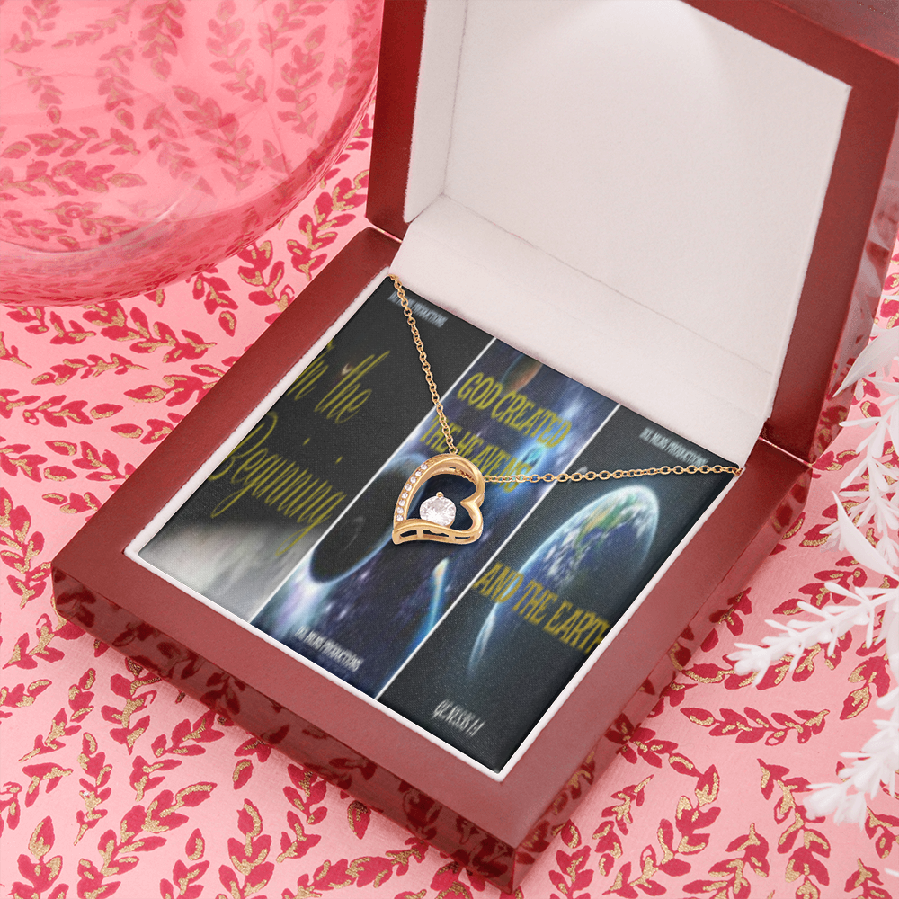 FOREVER LOVE NECKLACE IN SCRIPTURE COLLAGE