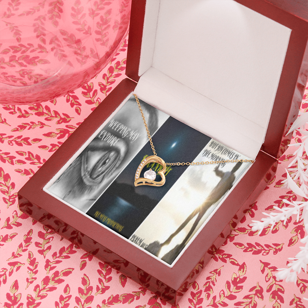 FOREVER LOVE NECKLACE IN SCRIPTURE COLLAGE