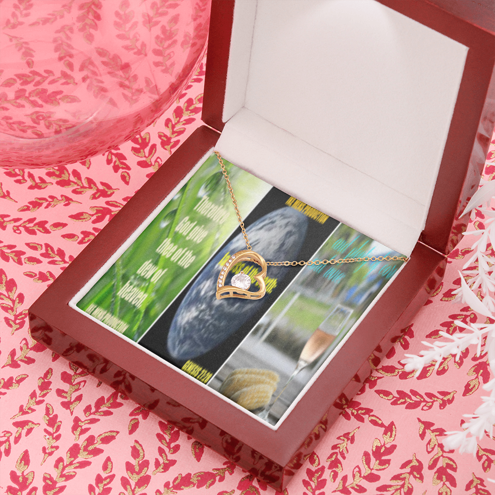 IKE MENS SCRIPTURE COLLAGE FOREVER LOVE NECKLACE