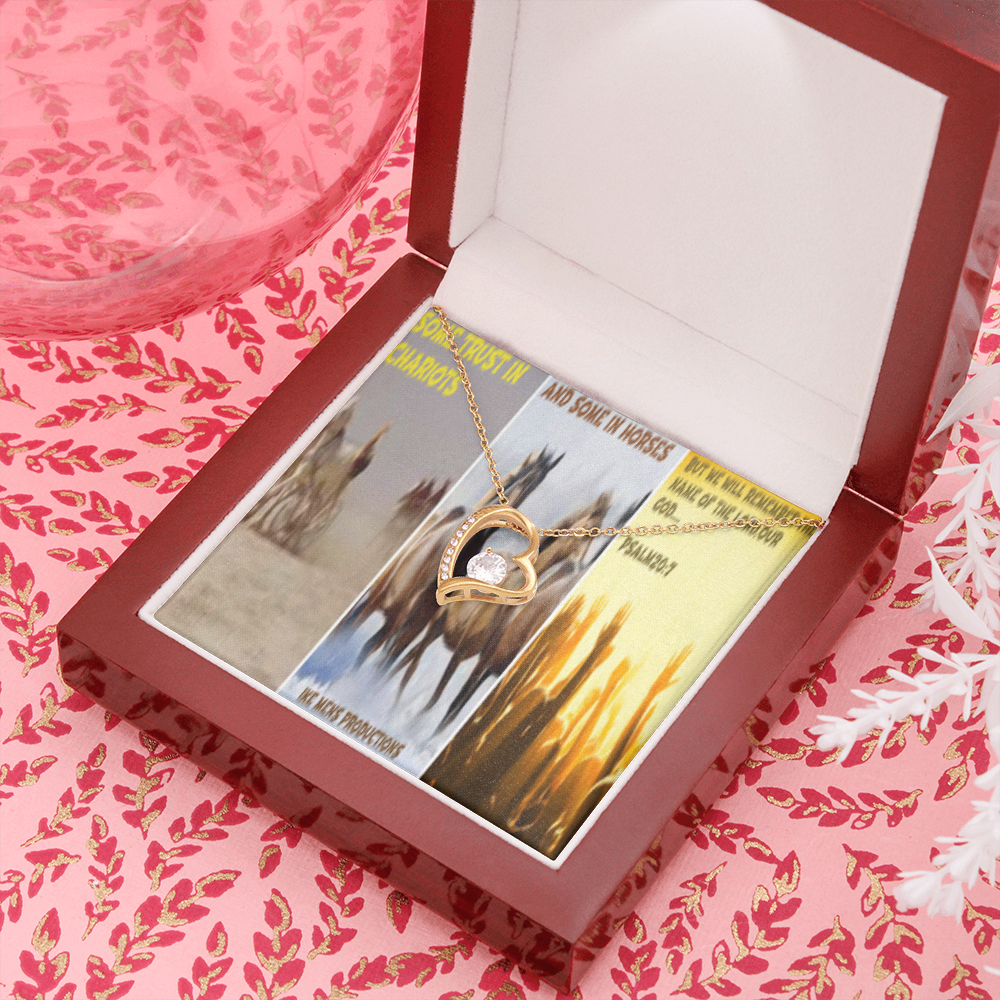 FOREVER LOVE NECKLACE IN SCRIPTURE COLLAGE