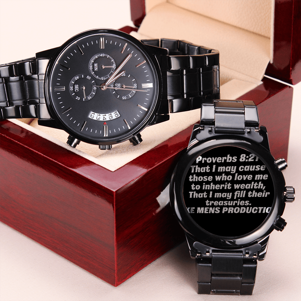 Proverbs Engraved.Watch(IKE MENS PRODUCTION)